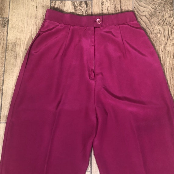 Vtg 80s Campus Casuals of California Hot Pink Ple… - image 5