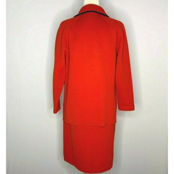 Vintage 60s Mod Dorce LeRoy Knitwear Set M Red Ja… - image 5