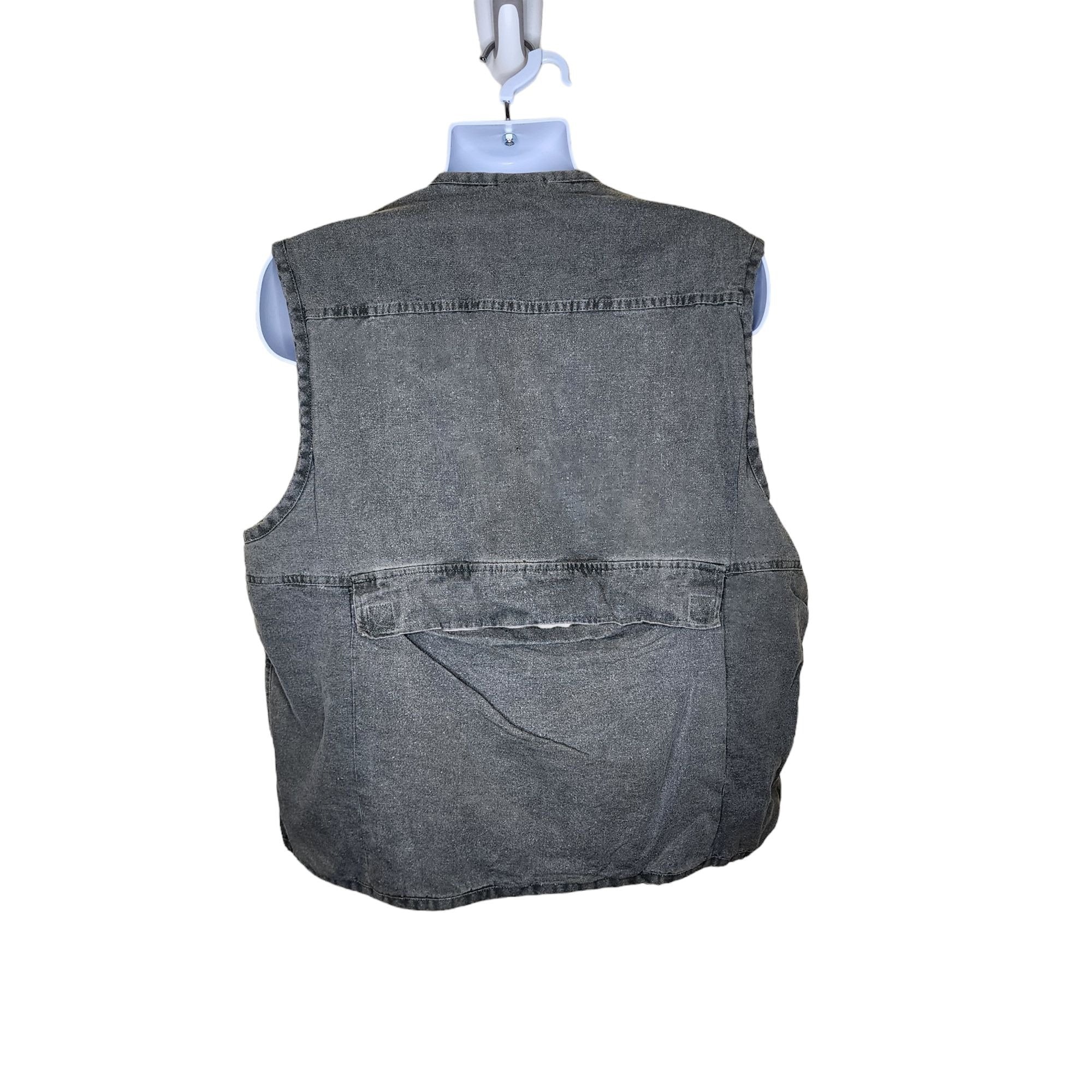 Gilet De Pêche Outback Vintage - Homme, Taille L, Coton Marron - Occasion