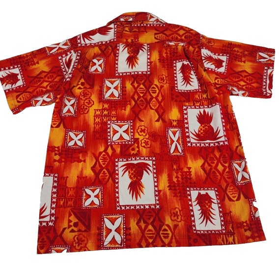 Vintage 70s Hukilau Fashions Hawaiian Shirt Mens … - image 3