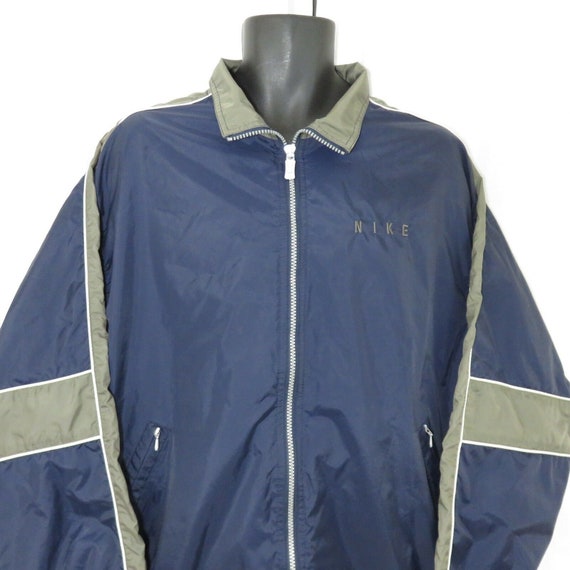 nike blue and black windbreaker