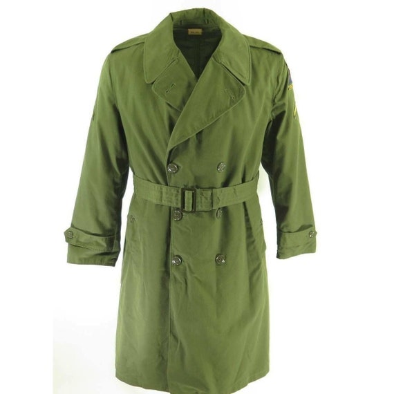 Vintage 50s US Army M-1950A Overcoat M Green Military Wool - Etsy