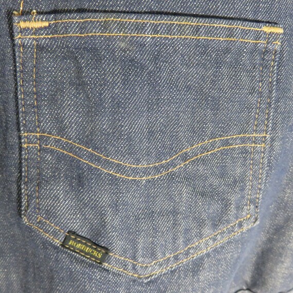 Vtg Sears Roebucks XL Denim Jean Sherpa Lined Ves… - image 7