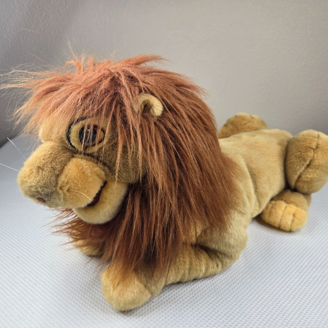 Vintage Disney the Lion King Simba Hand Puppet Plush Stuffed Animal 30 ...