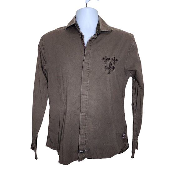 Vintage Y2K English Laundry Button Down Shirt Mens Size S Brown - Etsy