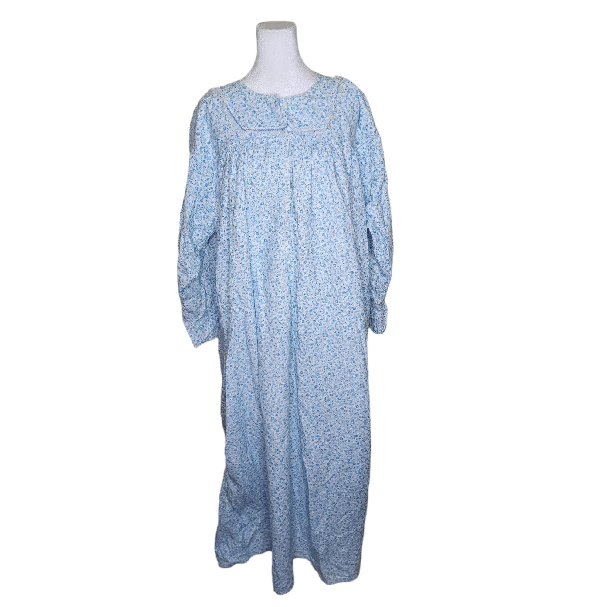 Vermont Country Long Cotton Flannel Granny Nightgown Vermont