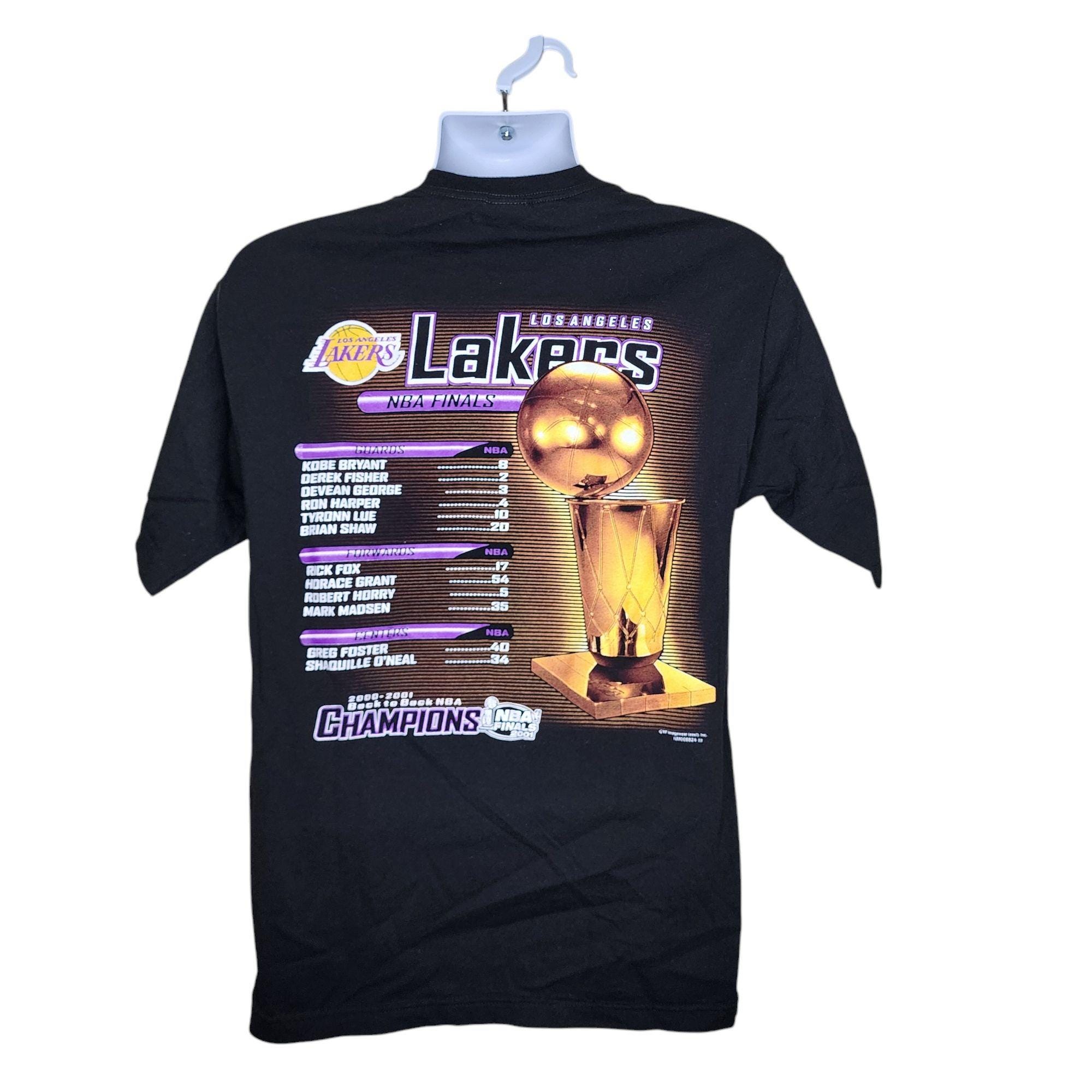 Vintage 2000 LA Lakers Championship NBA Sports Tshirt Mens Size M