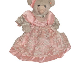 ヴィンテージ ピンクベア ぬいぐるみ：1970年代のコレクターズアイテム