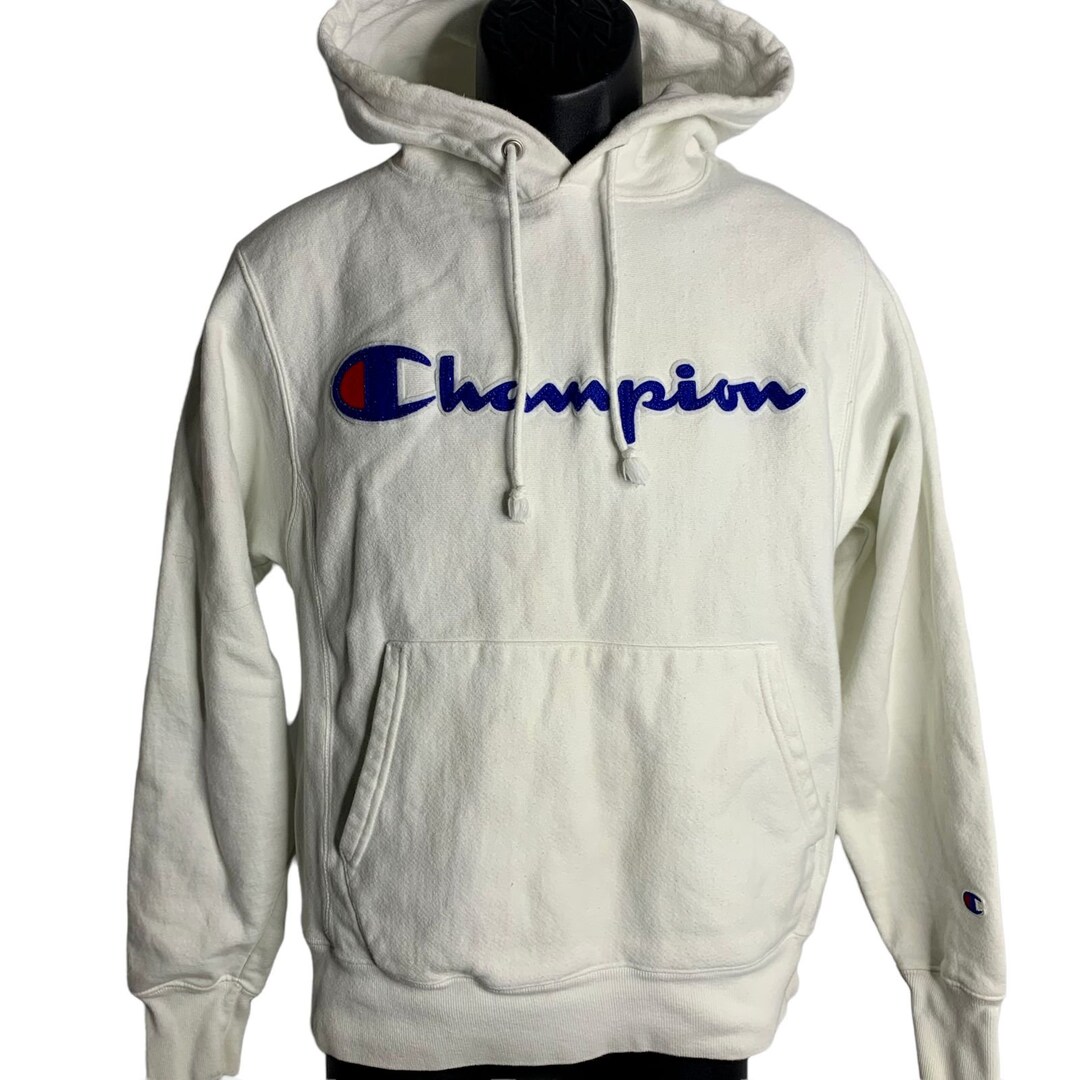 トップス 00s Champion premium reverse hoodie y2k Vintage 2000'S Champion Premium Reverse Weave Back Print