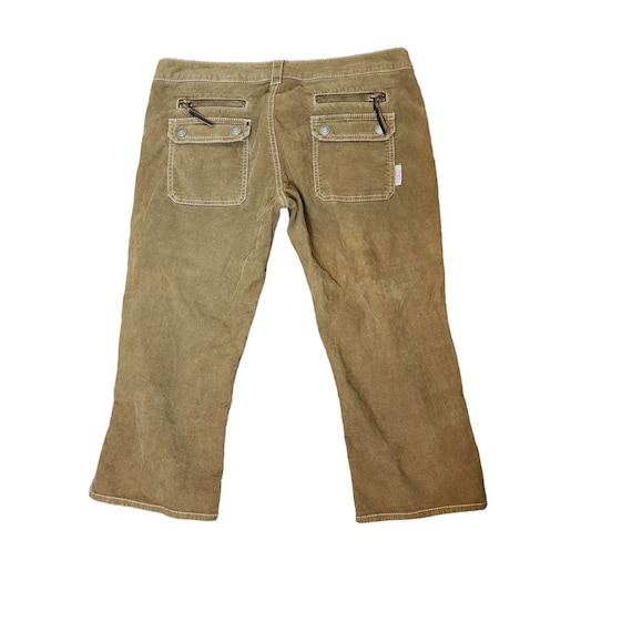 Vintage Y2K Guess Corduroy Stretch Cropped Pants Womens Size 32 Brown Etsy