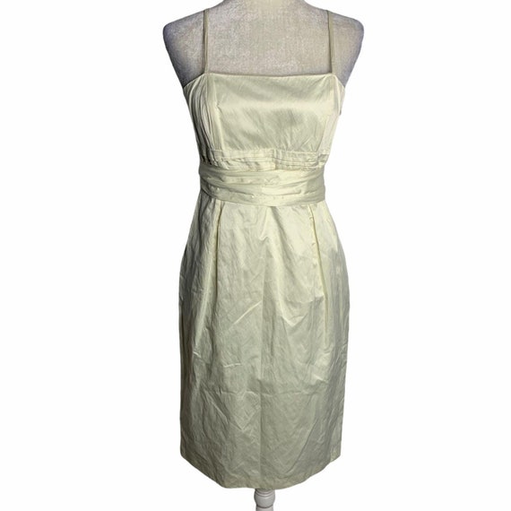 Vintage Laundry Sleeveless Midi Dress 8 Cream Ple… - image 1