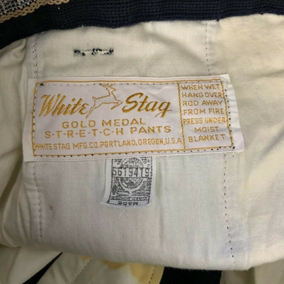 Vintage 60s White Stag Stirrup Ski Pants S Black … - image 9