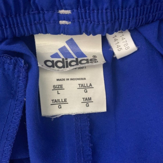 Vintage Y2K Adidas Athletic Shorts L Blue Drawstr… - image 6