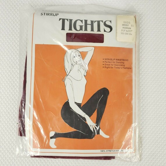 Vintage 70s Stirrup Dance Exercise Tights Size M B