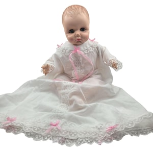 Vintage Effanbee Doll 1974 #8475 Christening Dress