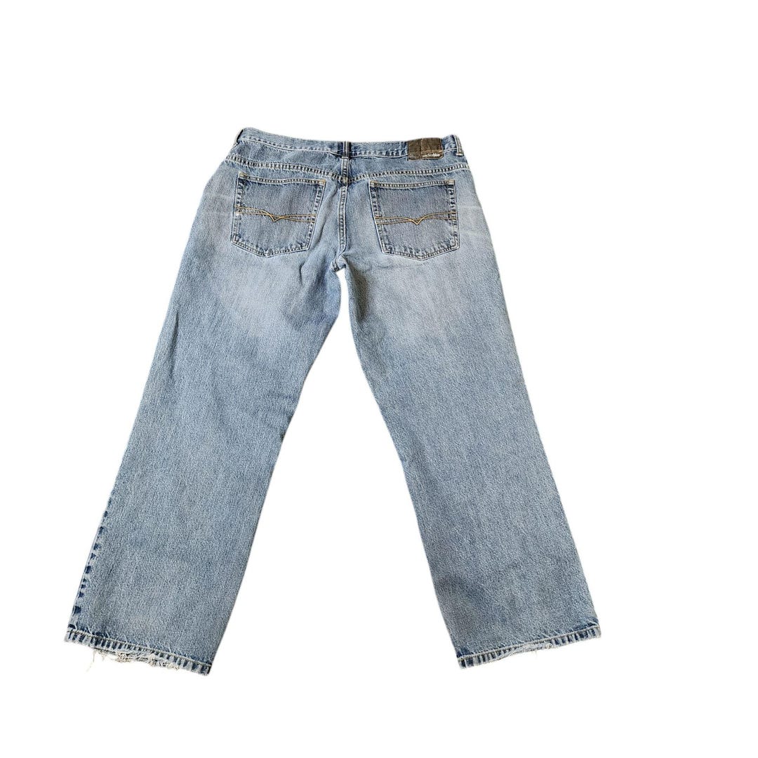 Vintage Y2K Anchor Blue Baggy Jeans Mens Size 36x32 - Etsy