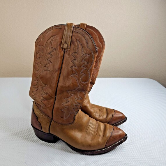 Vintage J Chisholm Handcrafted 9 Brown Leather Co… - image 1