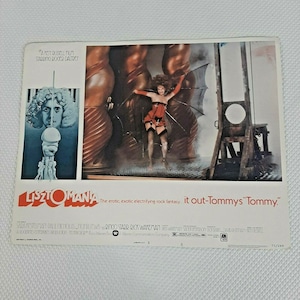 LISZOMANÍA 1975 Tarjeta de vestíbulo original de 14 x 11 Roger Daltrey Kent Russell