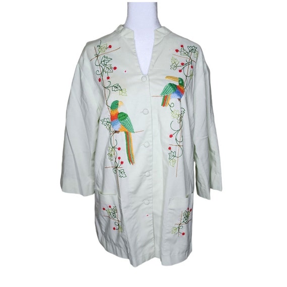Vintage 60s Mexican Smock Top Tunic Shirt Womens S