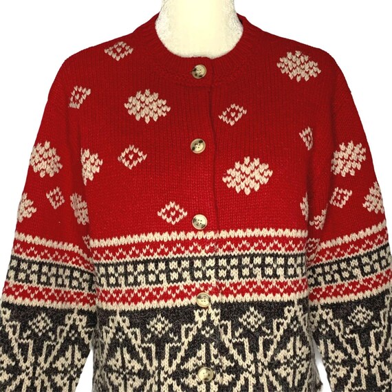 Vintage Eddie Bauer Cardigan Sweater M 