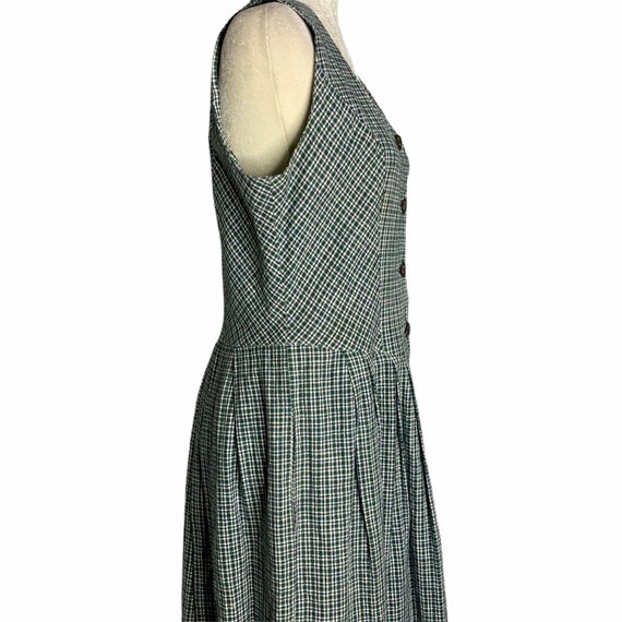 Vintage Isar Trachten German Dirndl Dress M Green… - image 4