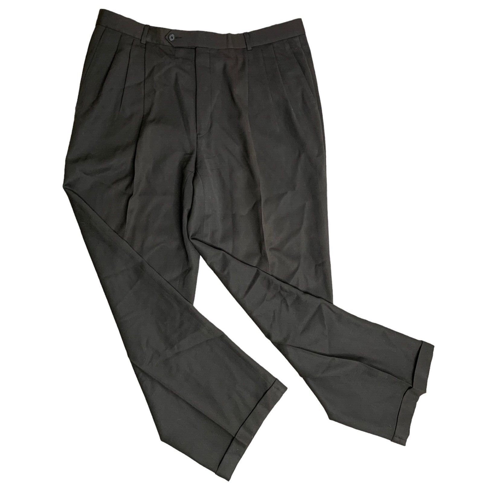 パンツ 80s 90s GIVENCHY three tuck wide Slacks 80s 90s GIVENCHY 3-Tuck Slacks Black