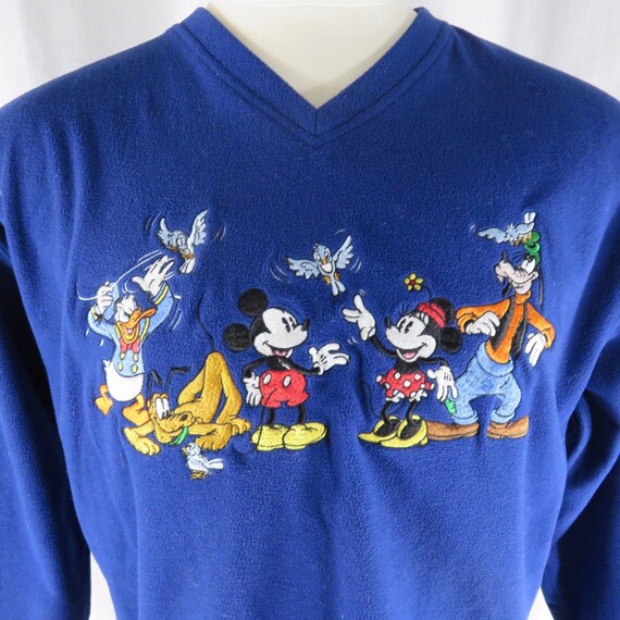 Vtg Disney Store Fleece Pullover Sweatshirt M Roya