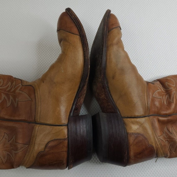 Vintage J Chisholm Handcrafted 9 Brown Leather Co… - image 8