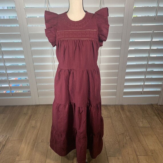 universal thread dress Women's Short Sleeve Belted Midi Shirtdress