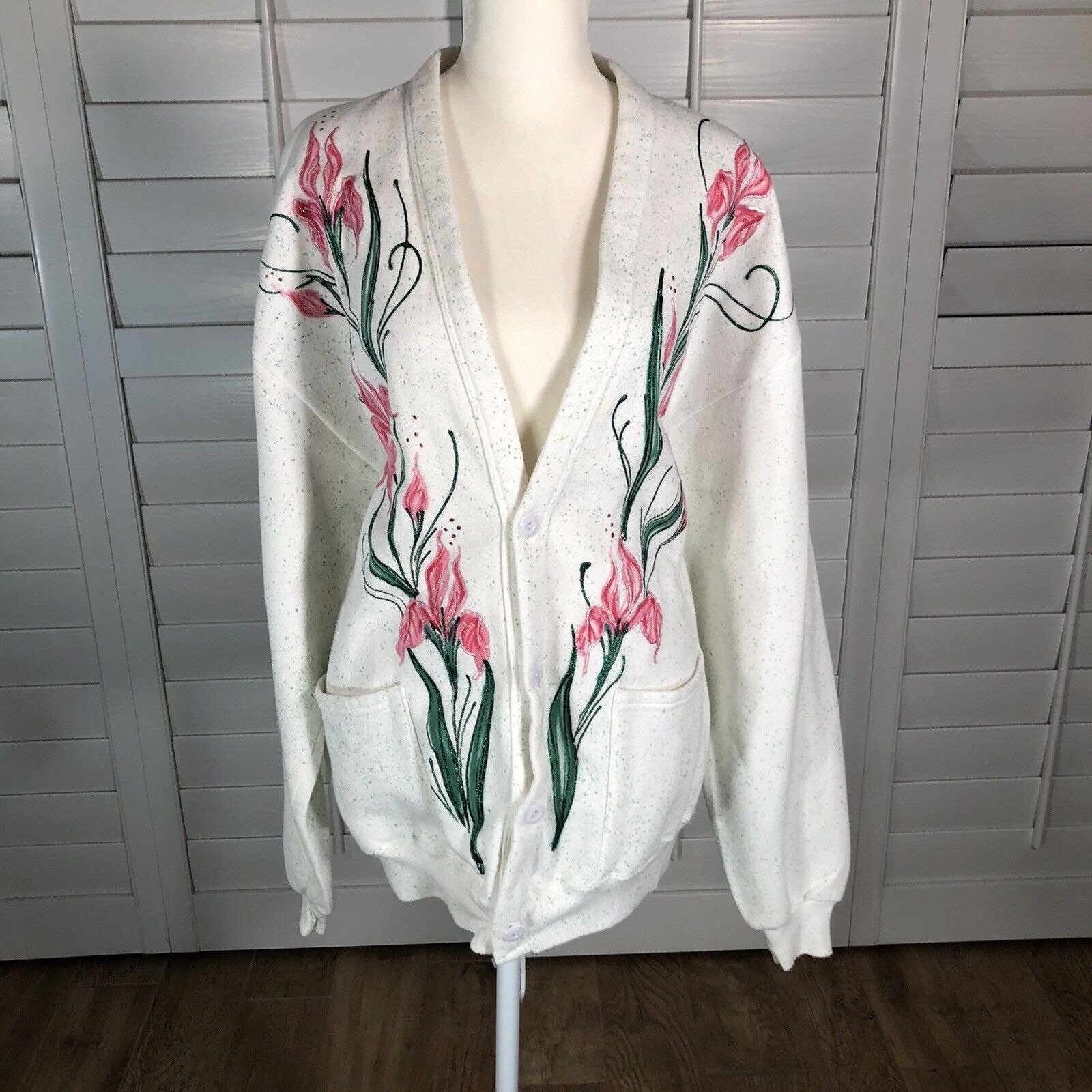 90s JERZEES SWEAT CARDIGAN MADE IN USA - RICUR