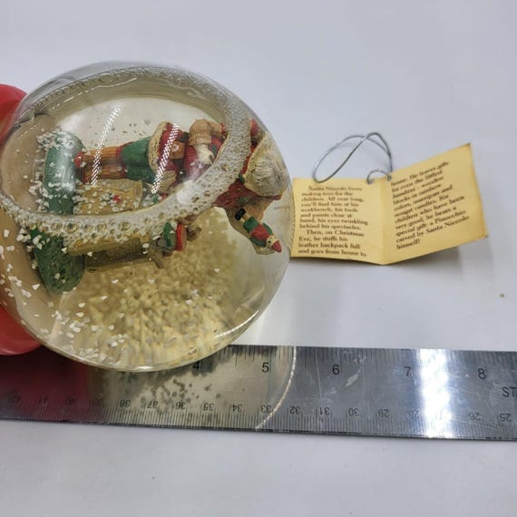 Vintage Midwest Snow Globe Santa Niccolo Italian Santa Musical - Etsy