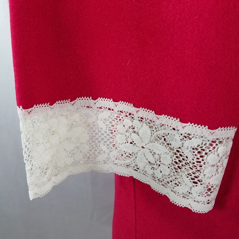 red lace dressing gown