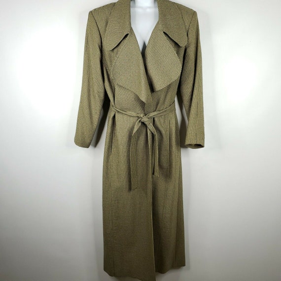 Vintage Eva Polini Full Length Belted Overcoat 10… - image 3