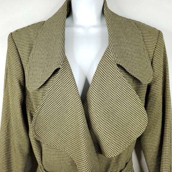 Vintage Eva Polini Full Length Belted Overcoat 10… - image 1