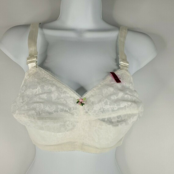 Vintage 34 D 60s 70s White Lace Bullet Bra Mod GoGo Deadstock | Etsy