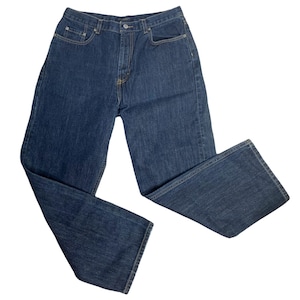 Vintage Banana Republic Denim Jeans 34 Dark Wash Relaxed Fit Straight Leg Button