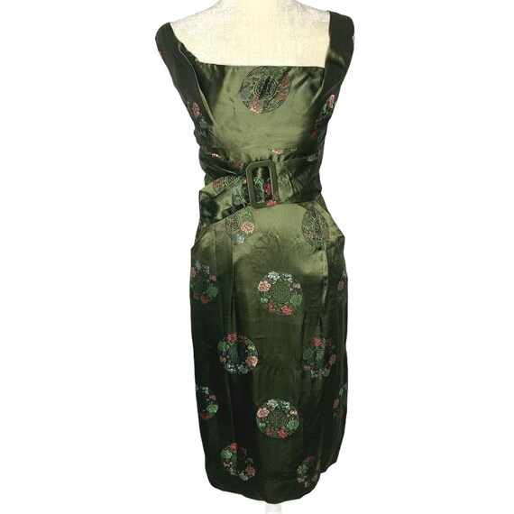 Vintage 50s Alfred Shaheen Dress Tunic Set S Green