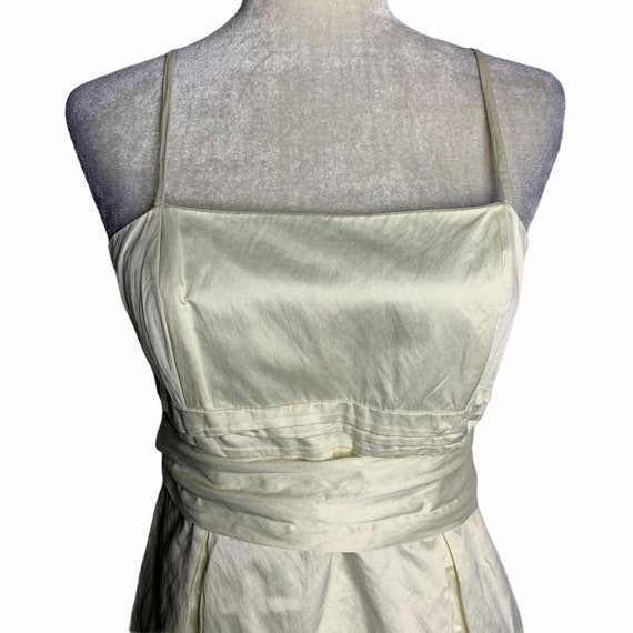 Vintage Laundry Sleeveless Midi Dress 8 Cream Ple… - image 2