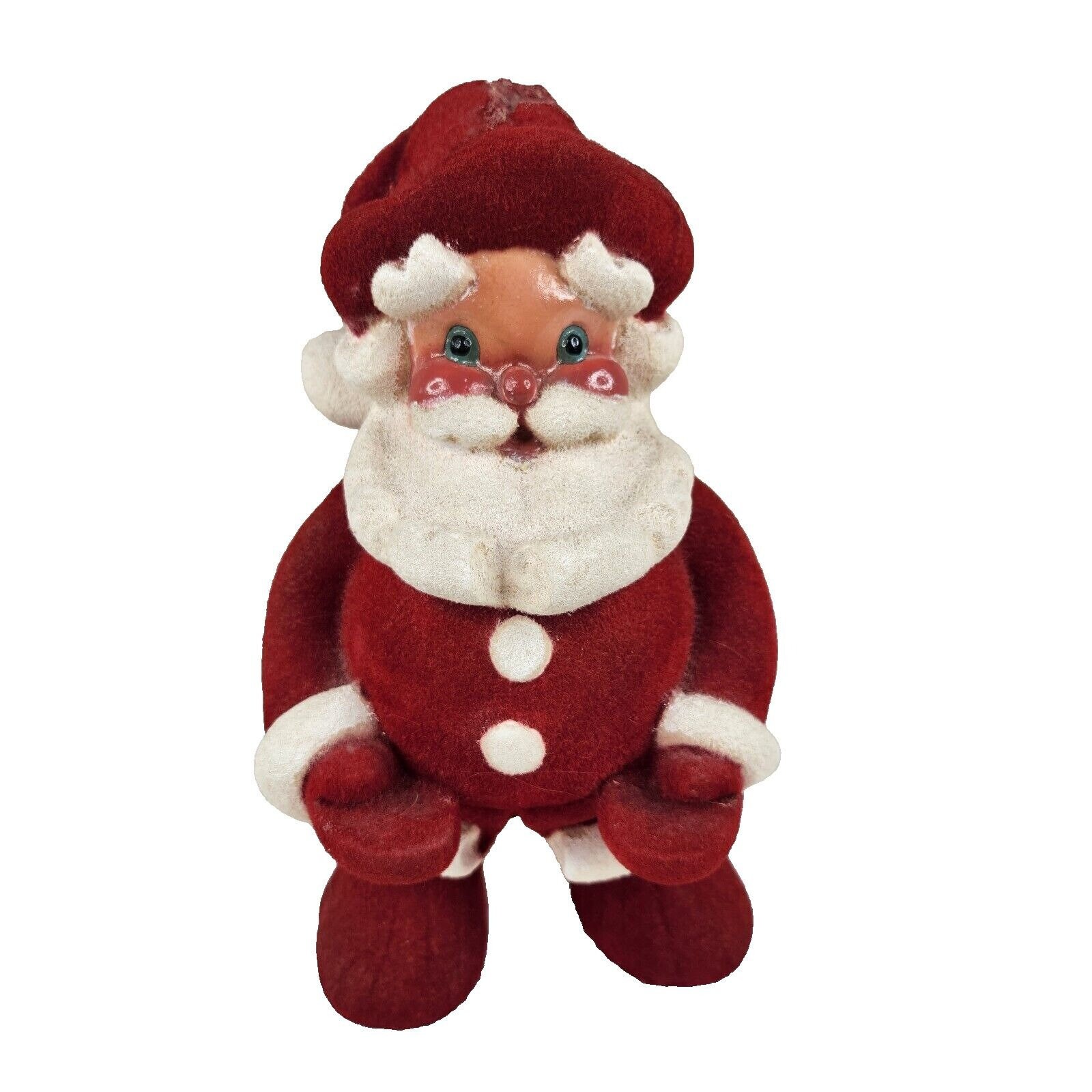 1950s Flocked Santa - Etsy