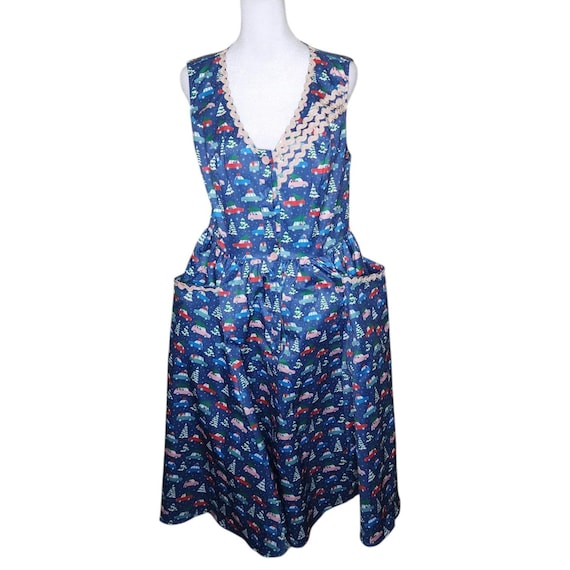 womens holiday swing dress Caterina Christmas Tree Swing Dress main image 0