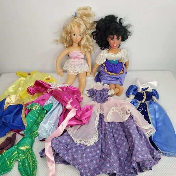 Vintage 80s 90s Disney Princess Plush Dolls Clothing Esmerelda Etsy Canada