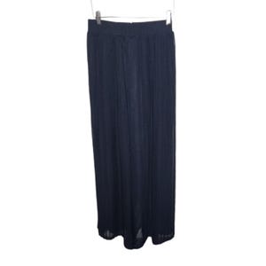 Vintage 90s High Waist Accordion Pleat Palazzo Pants Womens Size 10 Black