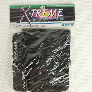 Vintage 90s Xtreme Limits Inline Skates Roller Blade Accessory Neck Wallet Strap