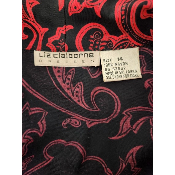 Liz Claiborne Vintage 80s Professional Red Black … - image 6