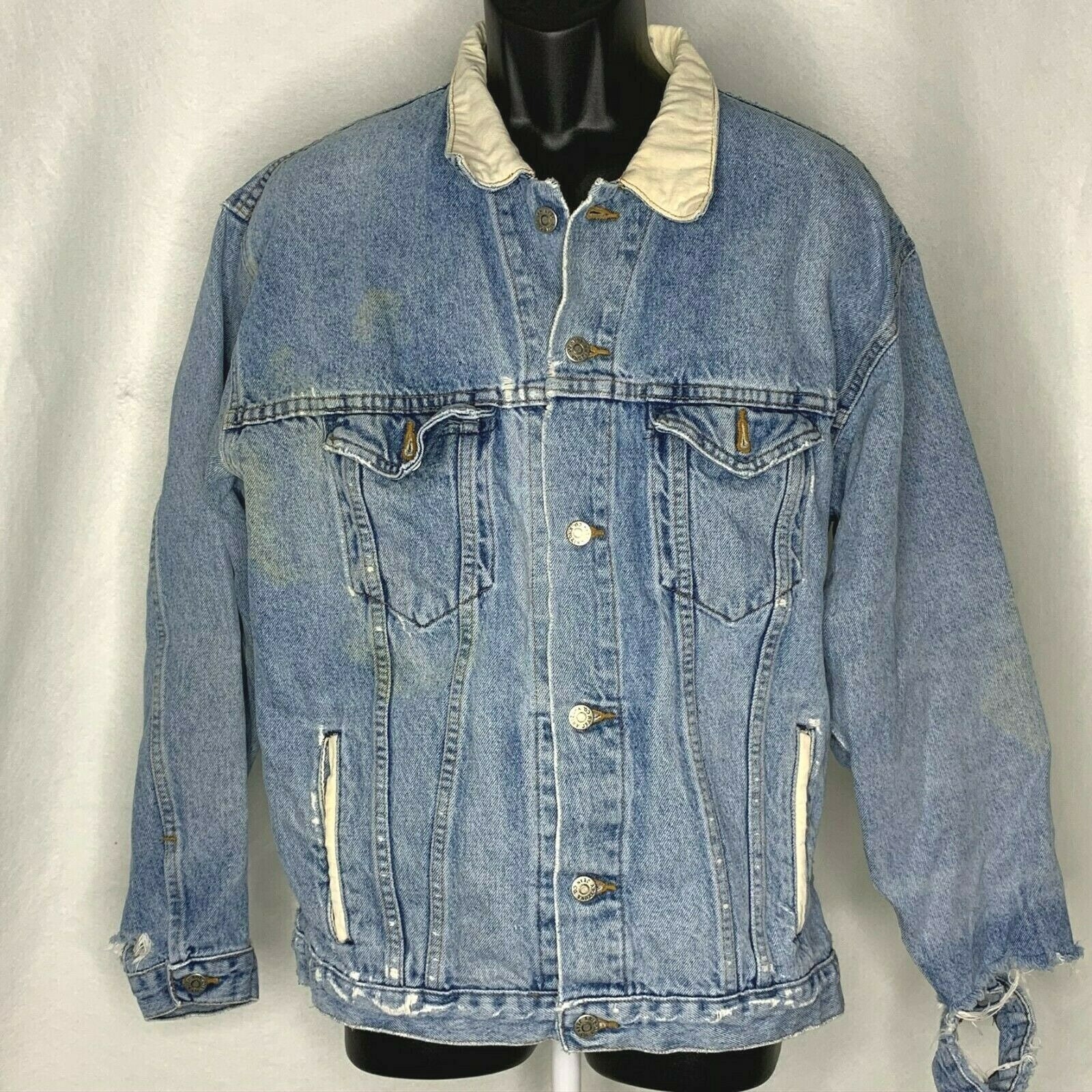 アリゾナ デニムジャケット ブルゾン ヴィンテージ 刺繍ロゴ Mサイズ アウター 90s vintage 古着 ビンテージ アリゾナジーンズカンパニー