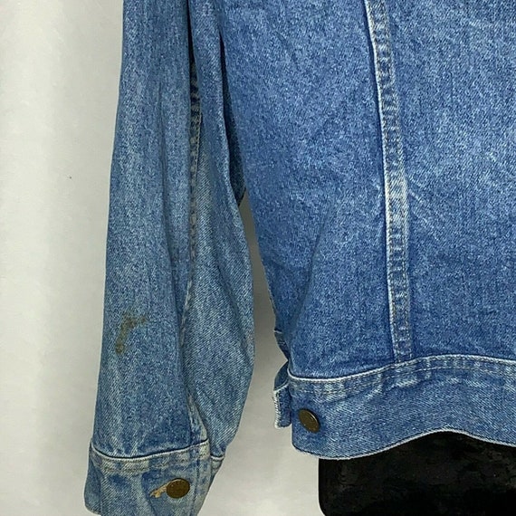 Vintage Lee Denim Jacket M Med Wash Pockets Butto… - image 6