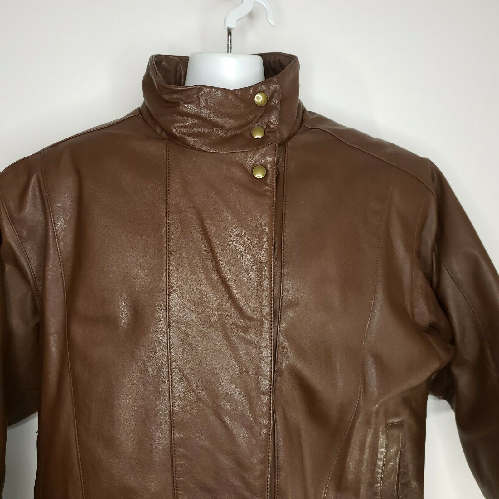 Vintage 80s Eddie Bauer M Goose Down Brown Leather Bomber - Etsy