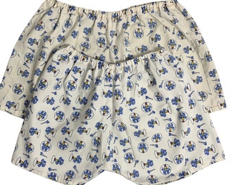 2 paires de shorts faits main vintage des années 50 pour femme, blanc moyen Roy Rogers Trigger