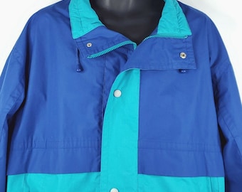 Vintage 80er Jahre Segelboot Segeljacke Segelboot Segelboot Segelboot Segelboot Segelboot Windjacke Blau Gr