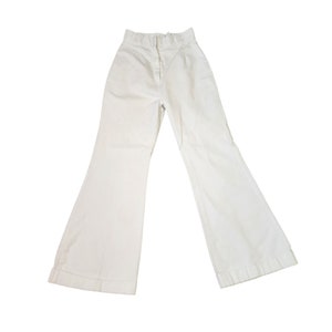 Vintage 70s High Waist Bell Bottom Painters Pants Womens Size S Groovy